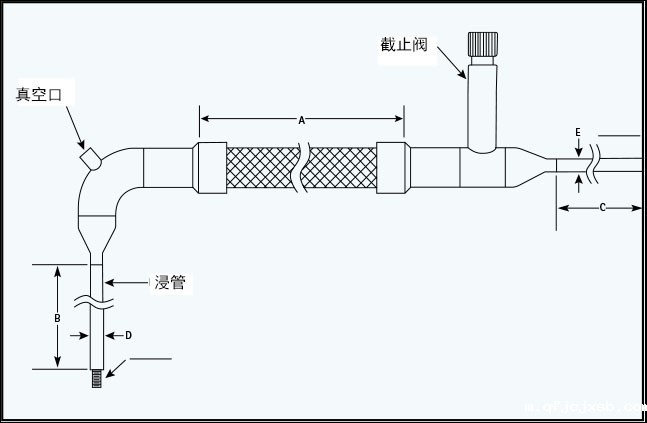 带截止阀的加注软管