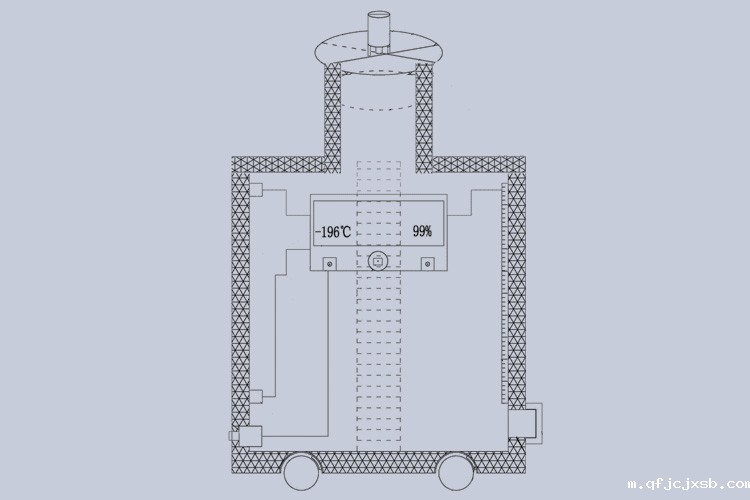 定制小型液氮罐平面图